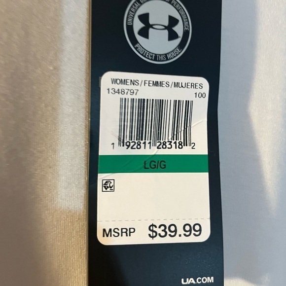 Under Armour Modal WHITE Long Sleeve Cut Out yoga First pic reference only Large - Picture 4 of 7